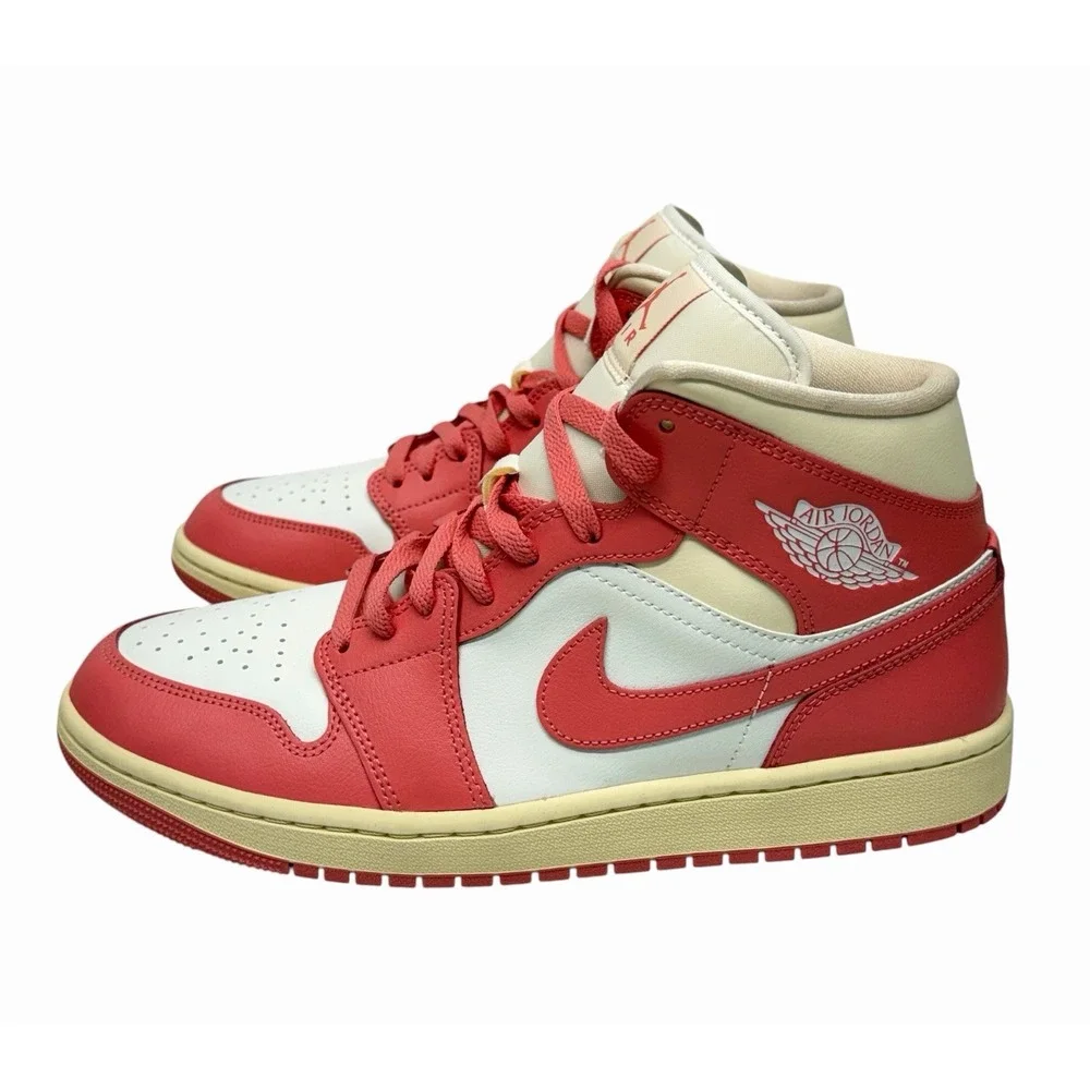 Nike Air Jordan 1 Mid Strawberries And Cream NIB Women's Size 11 / Men 9.5